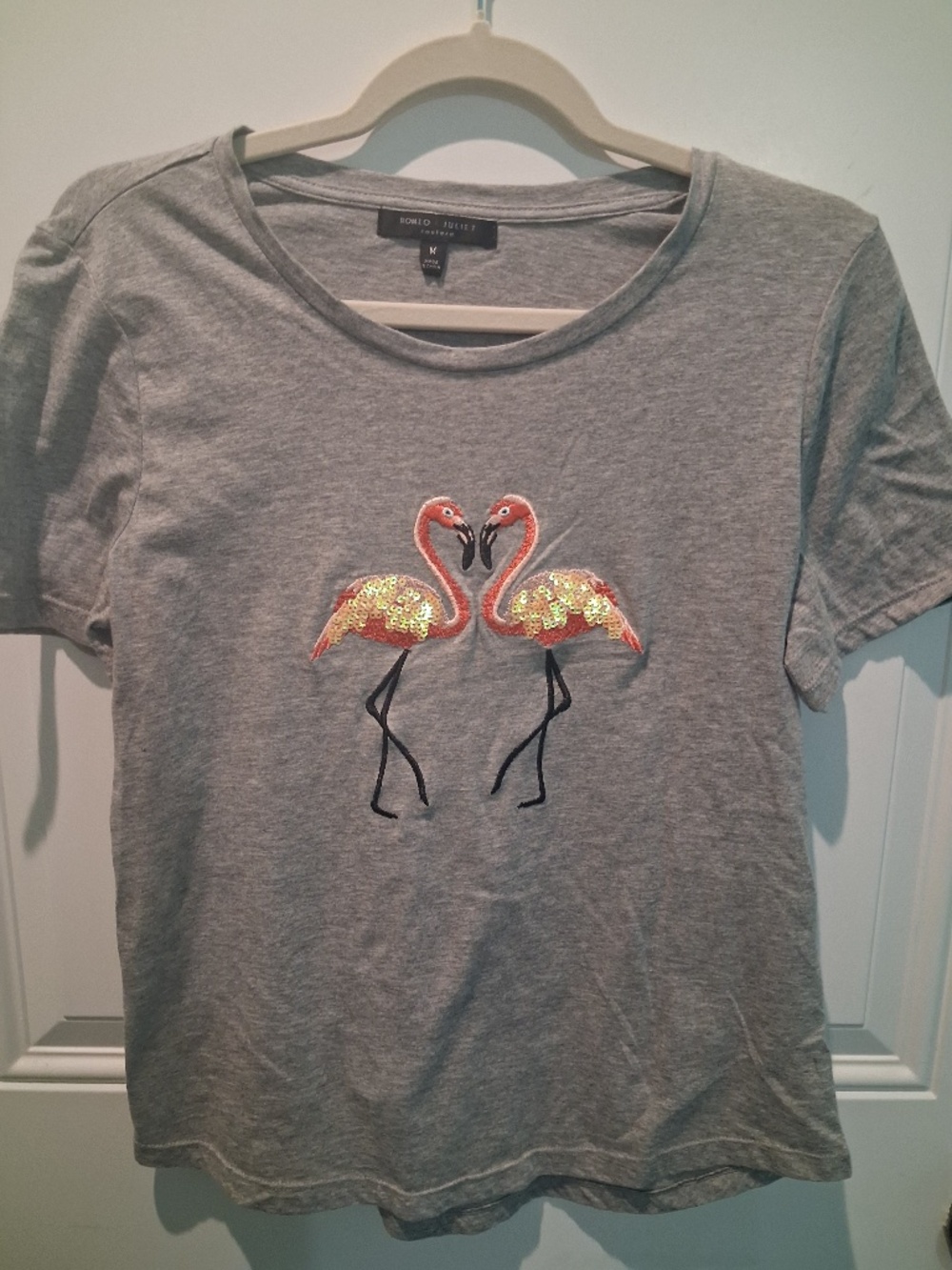 GORGEOUS ROMEO & JULIET BEADED EMBROIDERED & SEQUINED COTTON TOP!